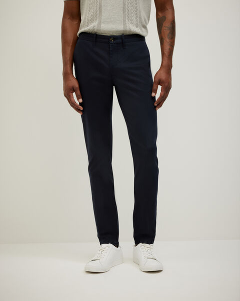 Ultra Slim Cotton-Tencel Chino, Navy, hi-res